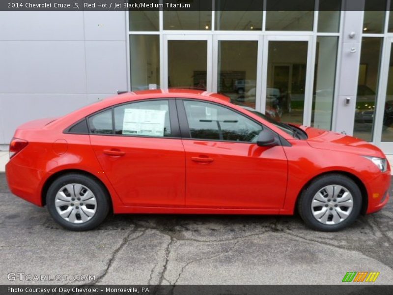 Red Hot / Jet Black/Medium Titanium 2014 Chevrolet Cruze LS
