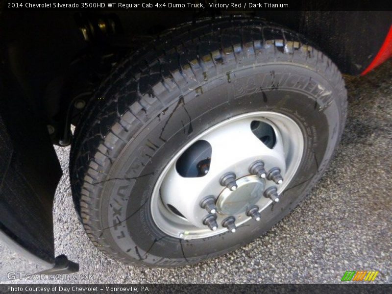 Victory Red / Dark Titanium 2014 Chevrolet Silverado 3500HD WT Regular Cab 4x4 Dump Truck