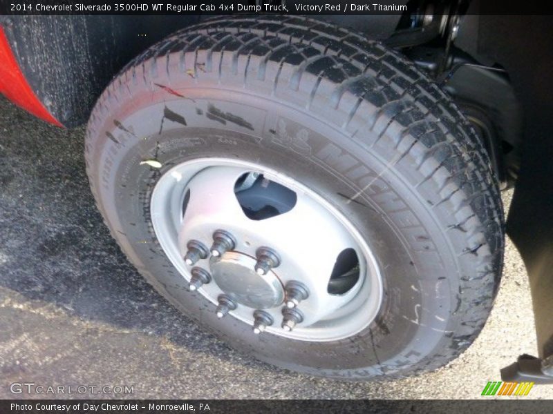 Victory Red / Dark Titanium 2014 Chevrolet Silverado 3500HD WT Regular Cab 4x4 Dump Truck