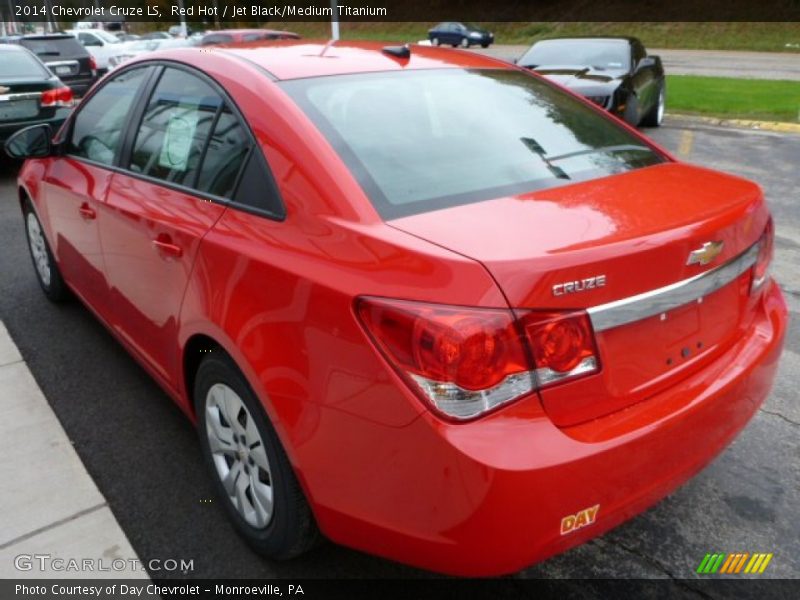 Red Hot / Jet Black/Medium Titanium 2014 Chevrolet Cruze LS