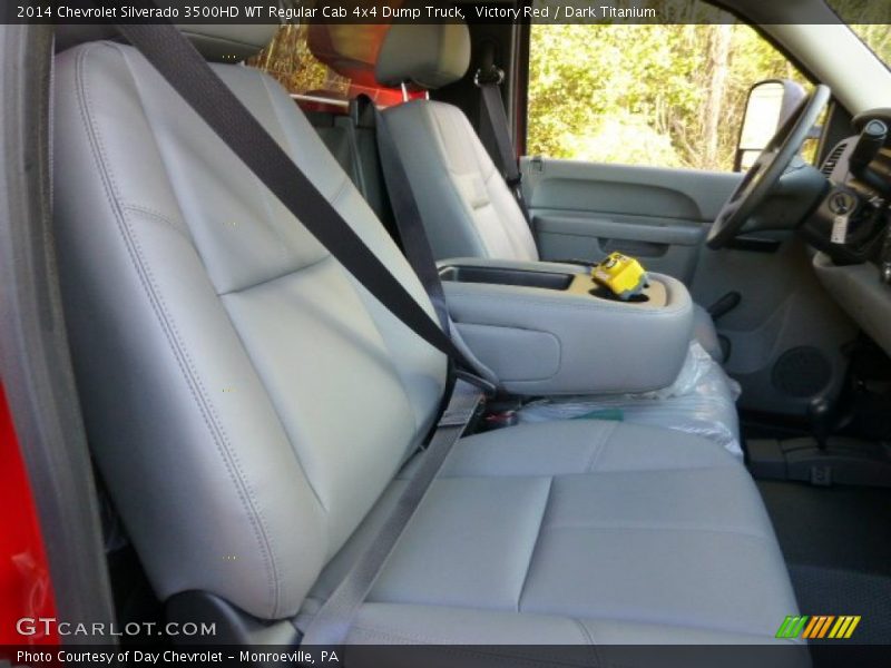 Victory Red / Dark Titanium 2014 Chevrolet Silverado 3500HD WT Regular Cab 4x4 Dump Truck