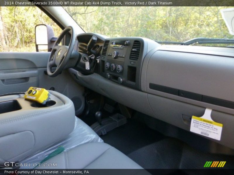 Victory Red / Dark Titanium 2014 Chevrolet Silverado 3500HD WT Regular Cab 4x4 Dump Truck