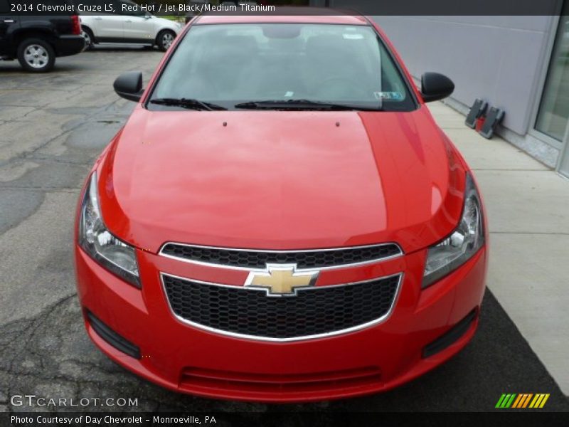 Red Hot / Jet Black/Medium Titanium 2014 Chevrolet Cruze LS