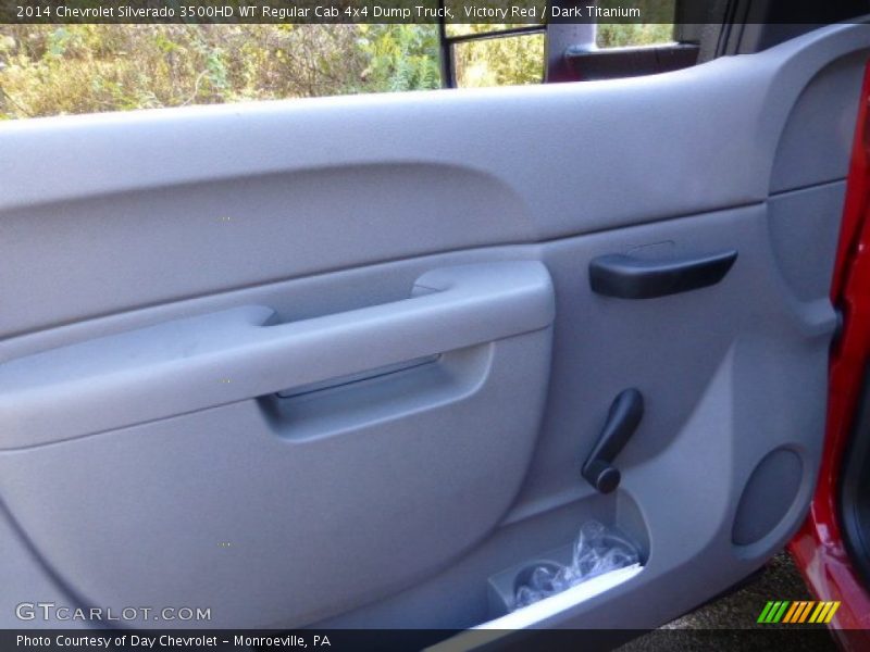 Victory Red / Dark Titanium 2014 Chevrolet Silverado 3500HD WT Regular Cab 4x4 Dump Truck