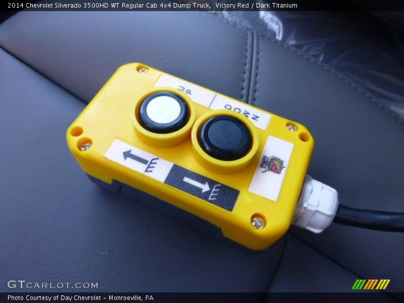 Victory Red / Dark Titanium 2014 Chevrolet Silverado 3500HD WT Regular Cab 4x4 Dump Truck