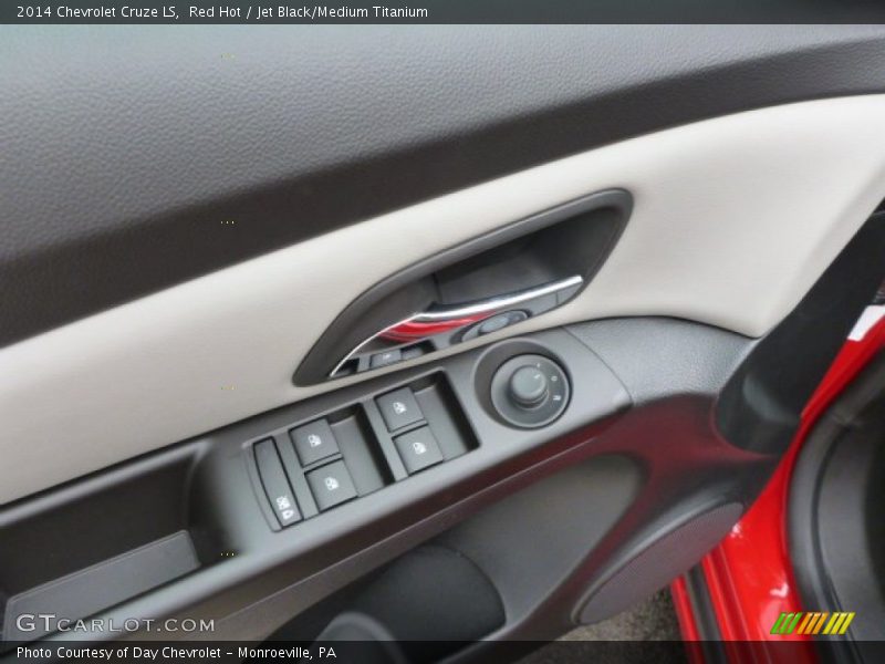 Red Hot / Jet Black/Medium Titanium 2014 Chevrolet Cruze LS