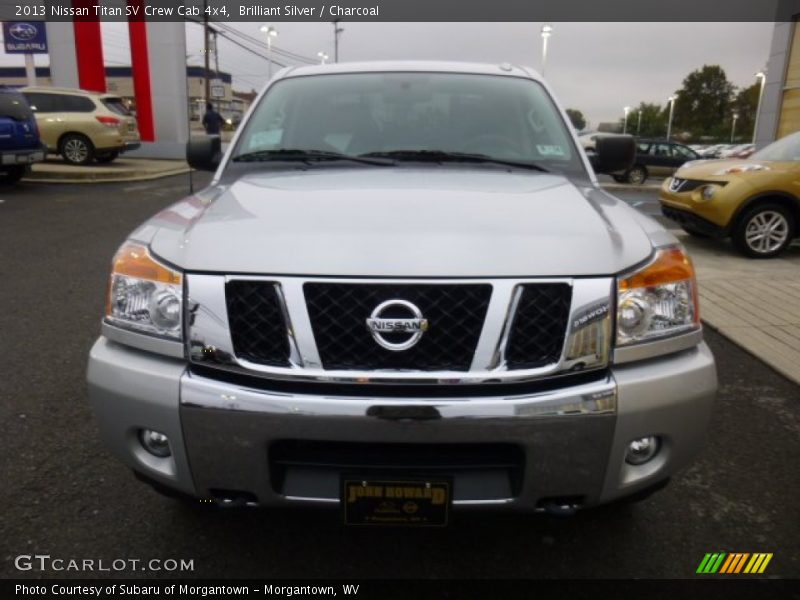 Brilliant Silver / Charcoal 2013 Nissan Titan SV Crew Cab 4x4