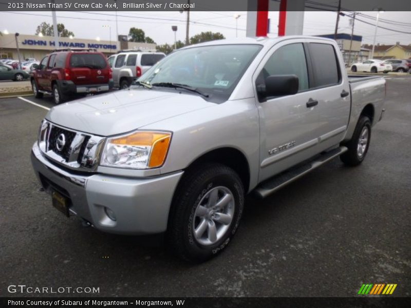Brilliant Silver / Charcoal 2013 Nissan Titan SV Crew Cab 4x4