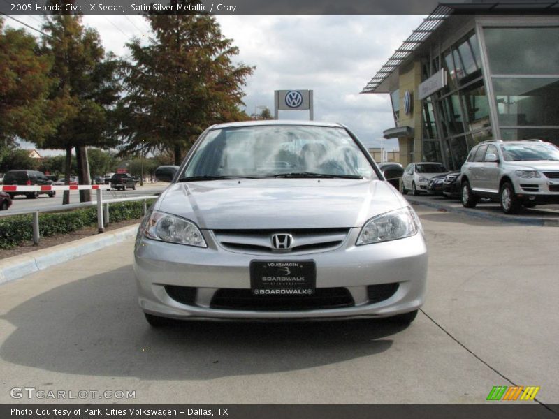 Satin Silver Metallic / Gray 2005 Honda Civic LX Sedan