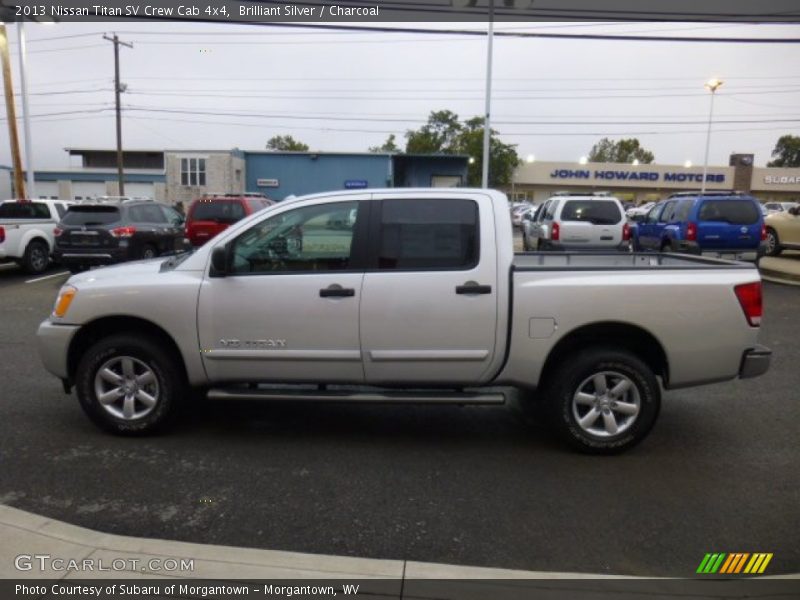 Brilliant Silver / Charcoal 2013 Nissan Titan SV Crew Cab 4x4