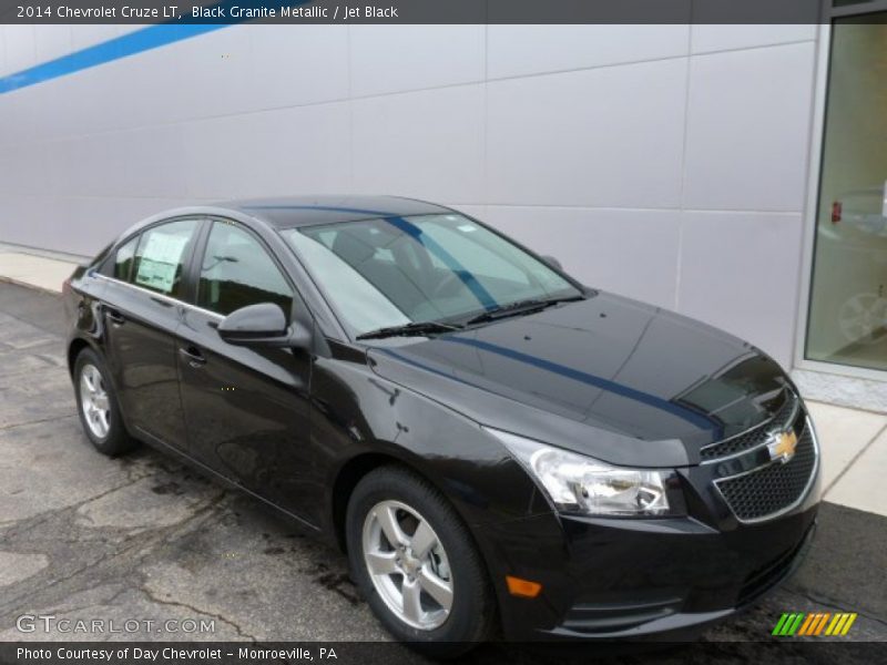 Black Granite Metallic / Jet Black 2014 Chevrolet Cruze LT