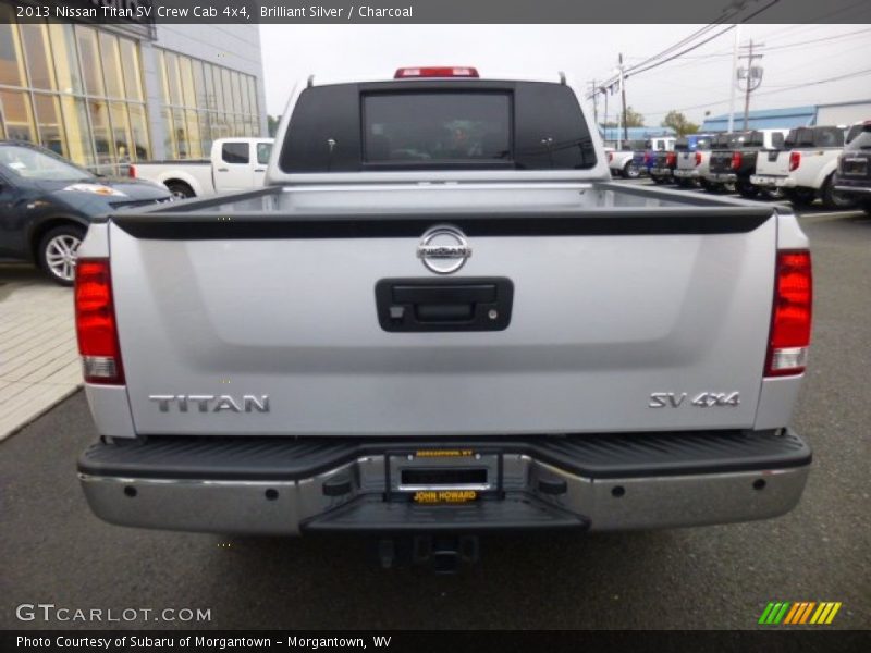Brilliant Silver / Charcoal 2013 Nissan Titan SV Crew Cab 4x4