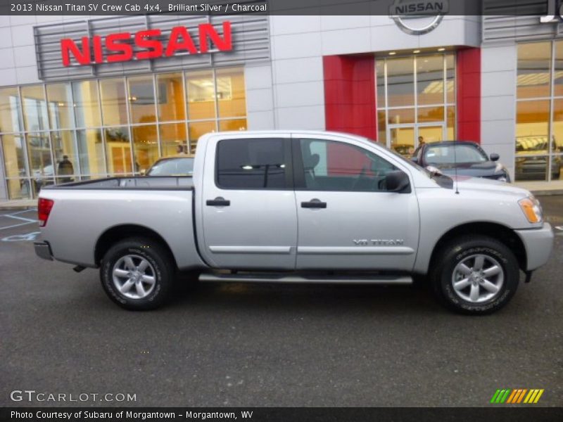 Brilliant Silver / Charcoal 2013 Nissan Titan SV Crew Cab 4x4