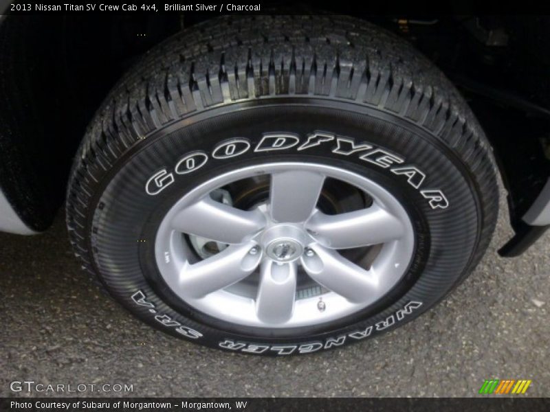 Brilliant Silver / Charcoal 2013 Nissan Titan SV Crew Cab 4x4