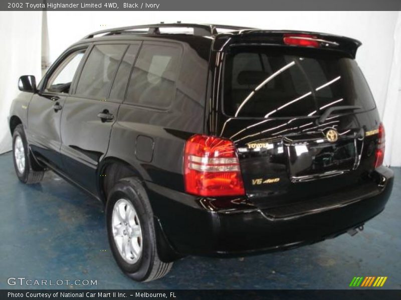 Black / Ivory 2002 Toyota Highlander Limited 4WD