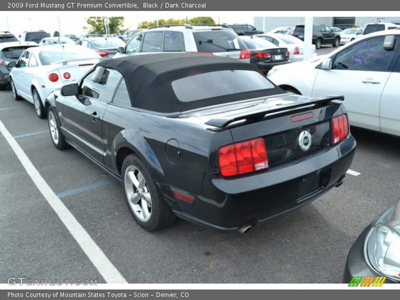 Black / Dark Charcoal 2009 Ford Mustang GT Premium Convertible