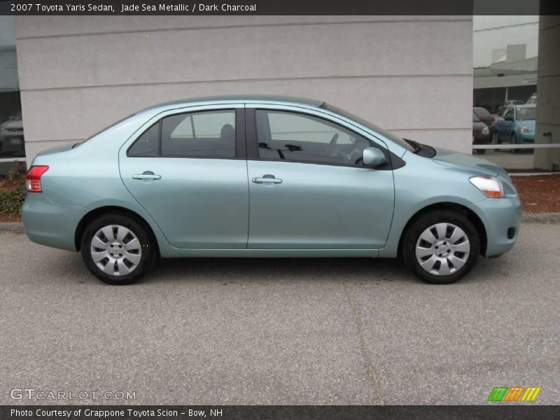 Jade Sea Metallic / Dark Charcoal 2007 Toyota Yaris Sedan