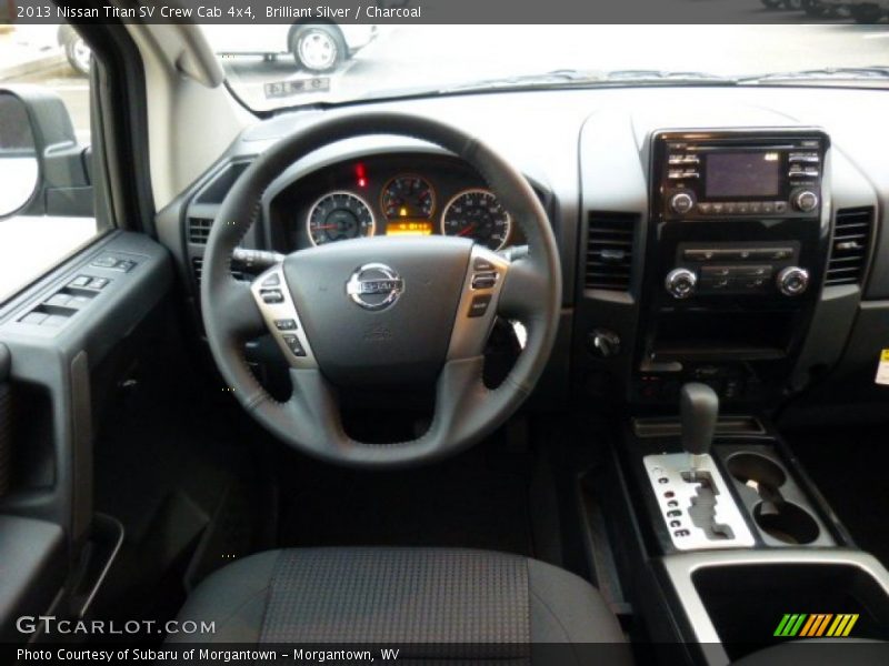 Brilliant Silver / Charcoal 2013 Nissan Titan SV Crew Cab 4x4
