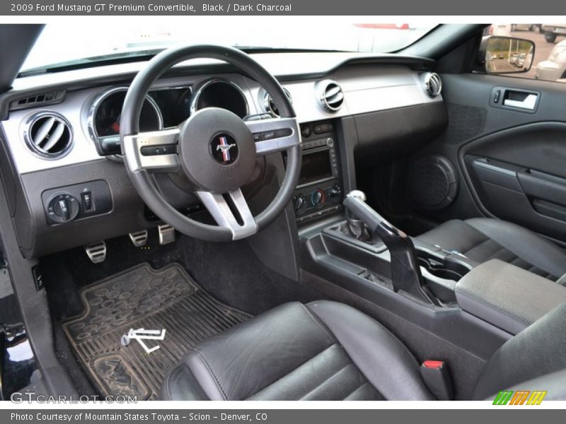 Black / Dark Charcoal 2009 Ford Mustang GT Premium Convertible