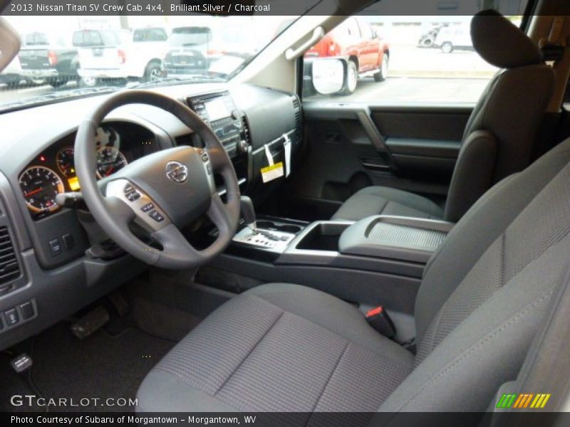 Brilliant Silver / Charcoal 2013 Nissan Titan SV Crew Cab 4x4