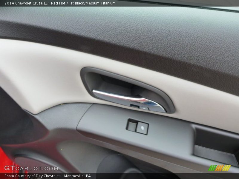 Red Hot / Jet Black/Medium Titanium 2014 Chevrolet Cruze LS