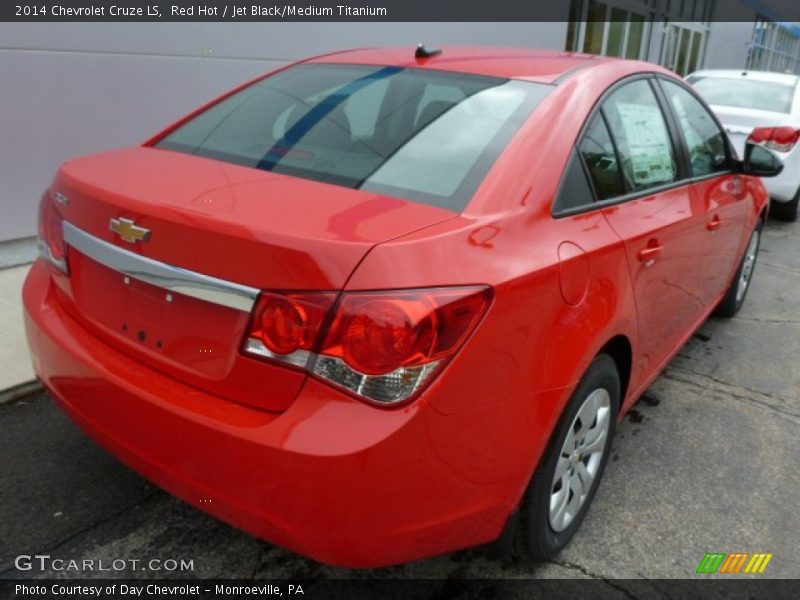 Red Hot / Jet Black/Medium Titanium 2014 Chevrolet Cruze LS