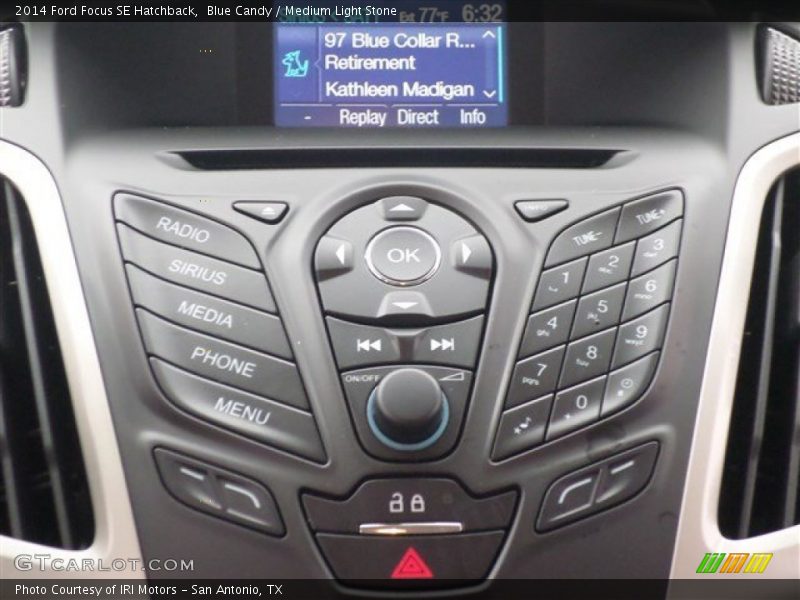 Blue Candy / Medium Light Stone 2014 Ford Focus SE Hatchback