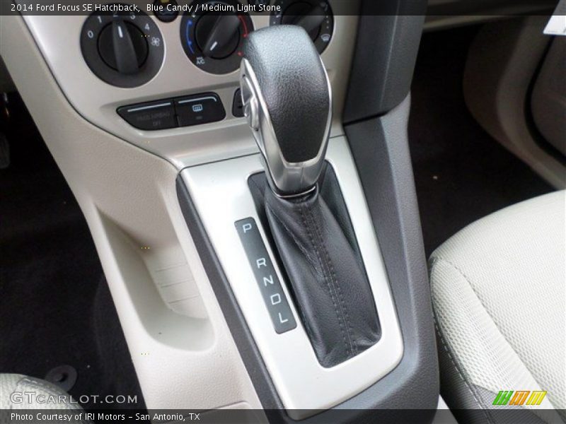 Blue Candy / Medium Light Stone 2014 Ford Focus SE Hatchback