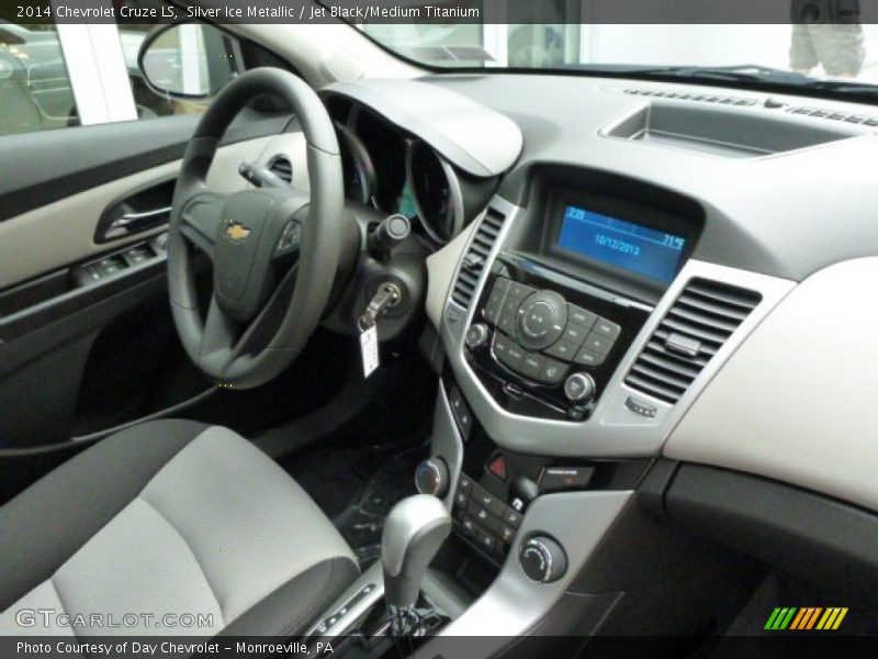 Silver Ice Metallic / Jet Black/Medium Titanium 2014 Chevrolet Cruze LS