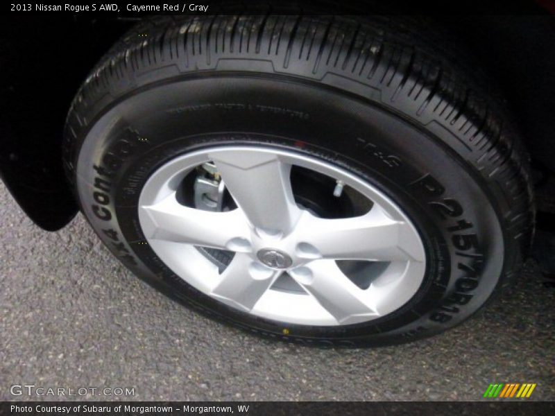 Cayenne Red / Gray 2013 Nissan Rogue S AWD