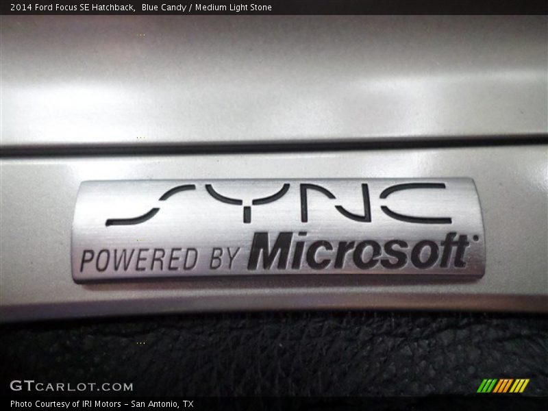 Blue Candy / Medium Light Stone 2014 Ford Focus SE Hatchback