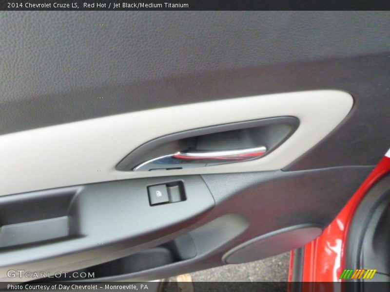 Red Hot / Jet Black/Medium Titanium 2014 Chevrolet Cruze LS