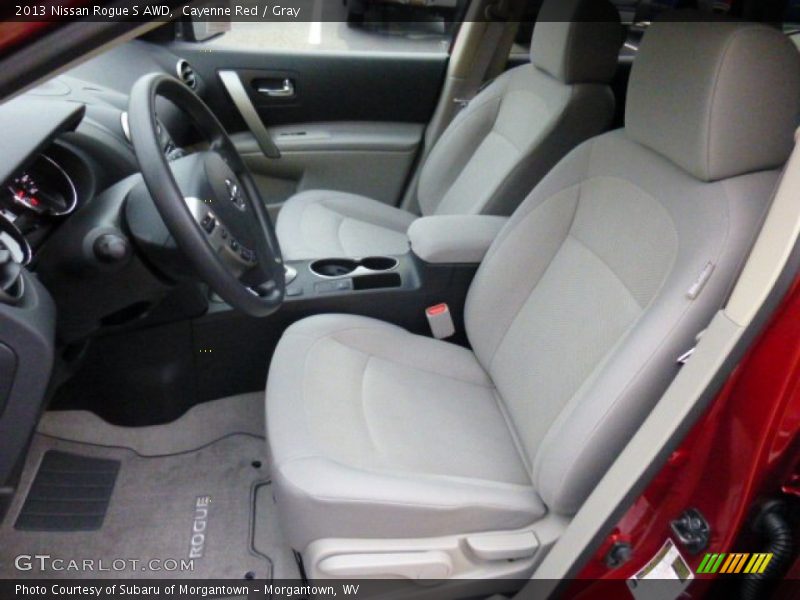 Cayenne Red / Gray 2013 Nissan Rogue S AWD