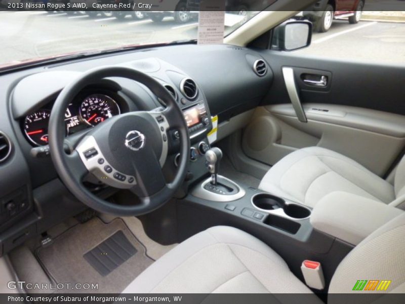 Cayenne Red / Gray 2013 Nissan Rogue S AWD