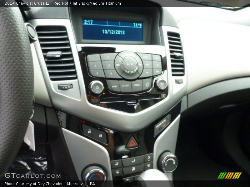 Red Hot / Jet Black/Medium Titanium 2014 Chevrolet Cruze LS