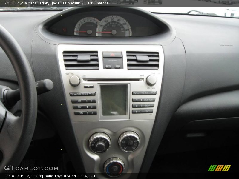 Jade Sea Metallic / Dark Charcoal 2007 Toyota Yaris Sedan