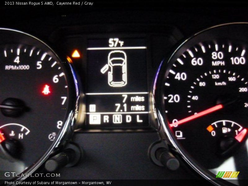 Cayenne Red / Gray 2013 Nissan Rogue S AWD