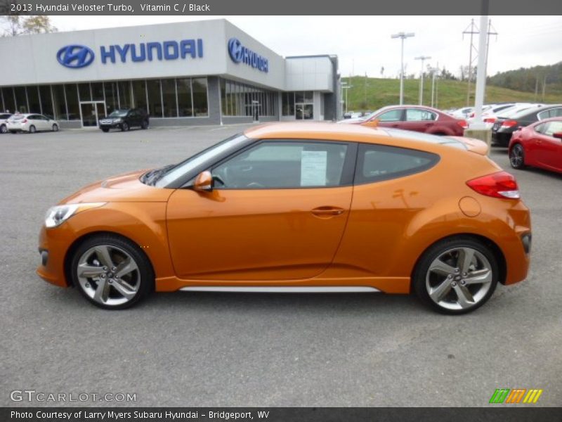 Vitamin C / Black 2013 Hyundai Veloster Turbo