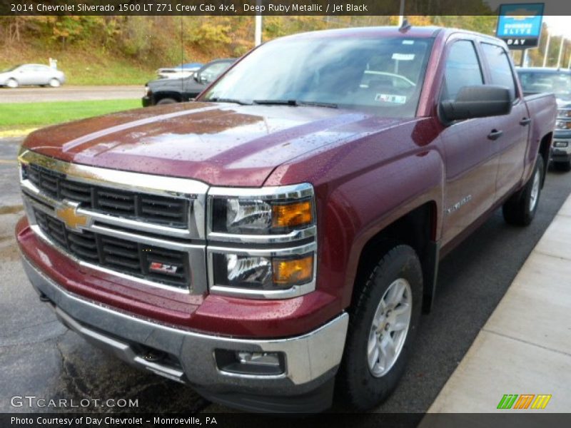 Deep Ruby Metallic / Jet Black 2014 Chevrolet Silverado 1500 LT Z71 Crew Cab 4x4