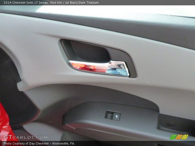 Red Hot / Jet Black/Dark Titanium 2014 Chevrolet Sonic LT Sedan