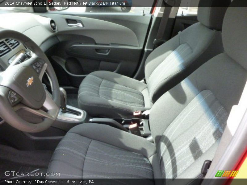 Red Hot / Jet Black/Dark Titanium 2014 Chevrolet Sonic LT Sedan