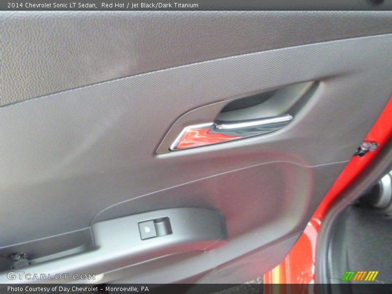 Red Hot / Jet Black/Dark Titanium 2014 Chevrolet Sonic LT Sedan
