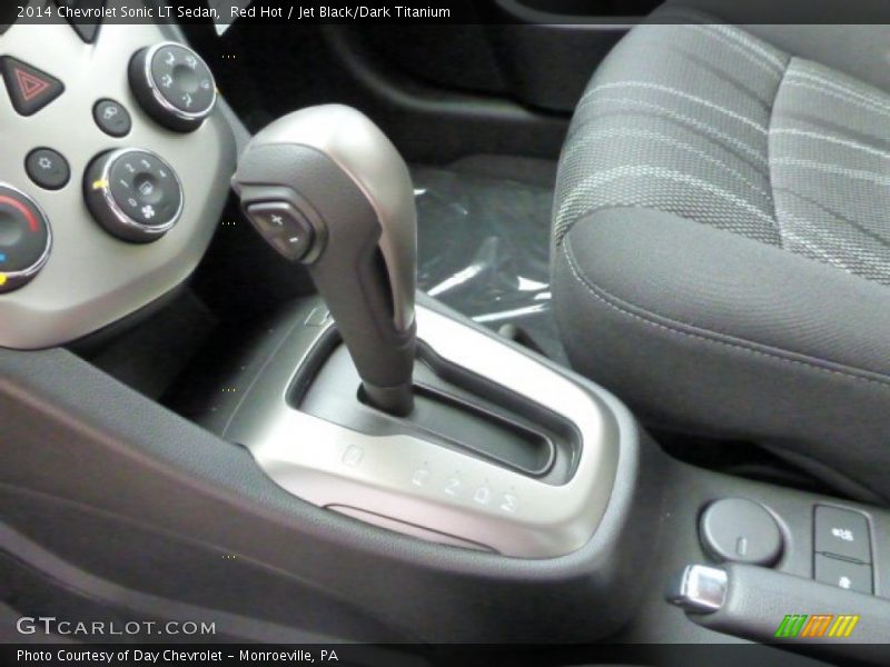 Red Hot / Jet Black/Dark Titanium 2014 Chevrolet Sonic LT Sedan