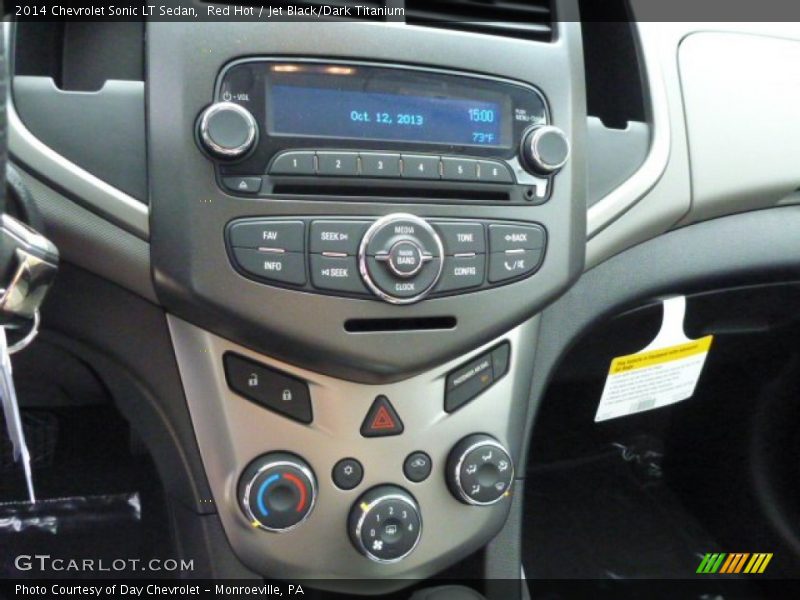 Red Hot / Jet Black/Dark Titanium 2014 Chevrolet Sonic LT Sedan