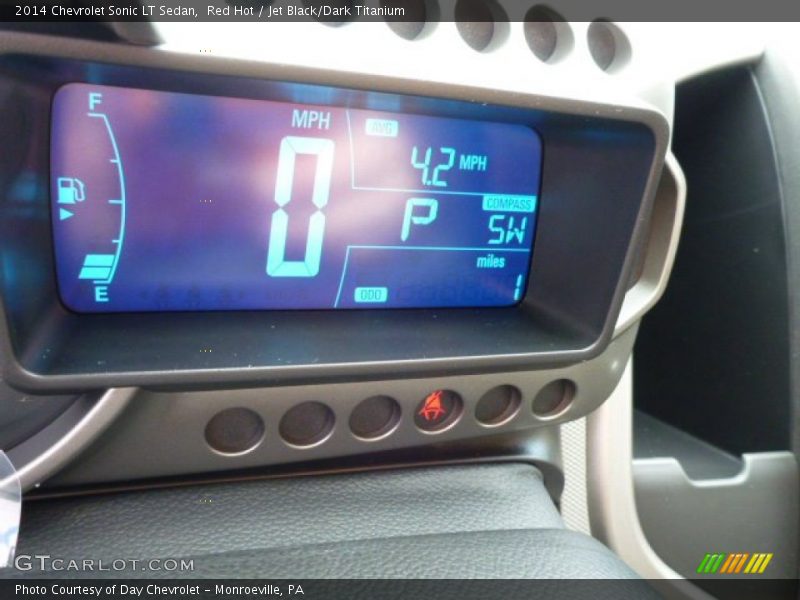 Red Hot / Jet Black/Dark Titanium 2014 Chevrolet Sonic LT Sedan