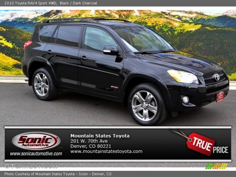 Black / Dark Charcoal 2010 Toyota RAV4 Sport 4WD