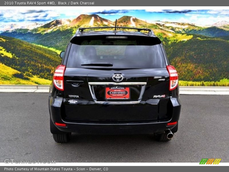 Black / Dark Charcoal 2010 Toyota RAV4 Sport 4WD