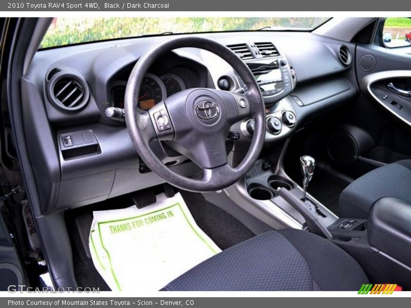 Black / Dark Charcoal 2010 Toyota RAV4 Sport 4WD