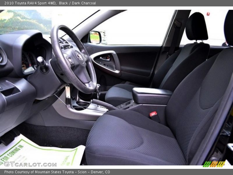 Black / Dark Charcoal 2010 Toyota RAV4 Sport 4WD