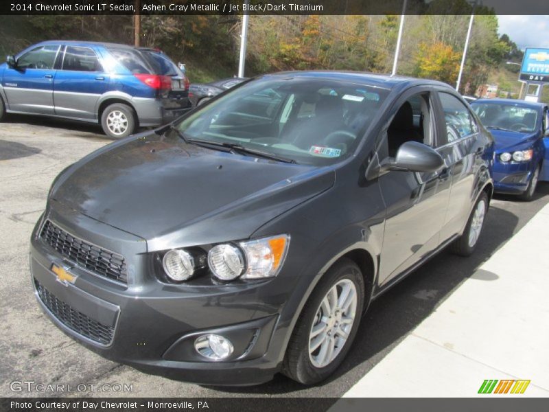 Ashen Gray Metallic / Jet Black/Dark Titanium 2014 Chevrolet Sonic LT Sedan
